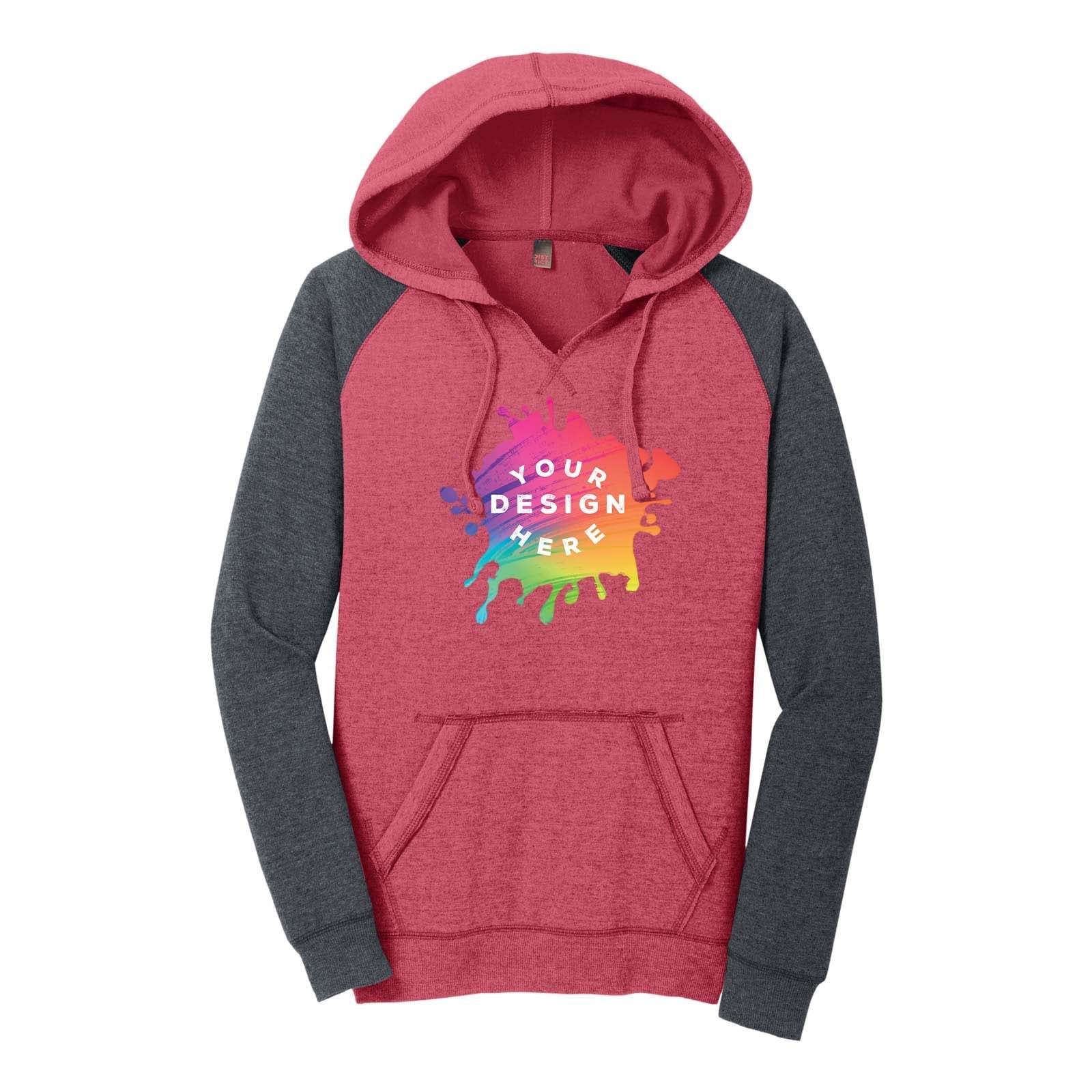 Custom Women's Lightweight Fleece Raglan Hoodie - Mato & Hash