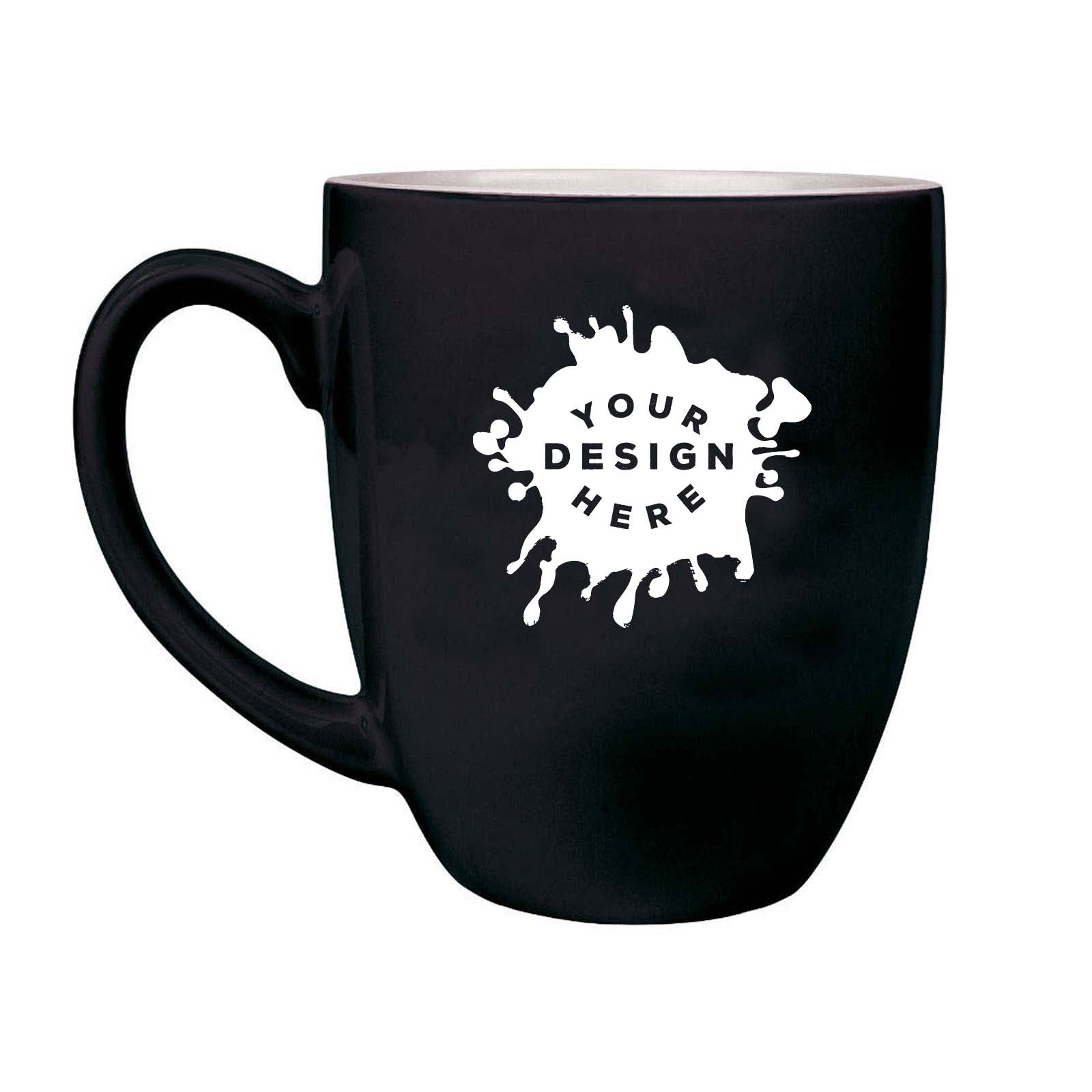Customized-Lasered Ceramic Bistro Mug 16 oz. - Mato & Hash