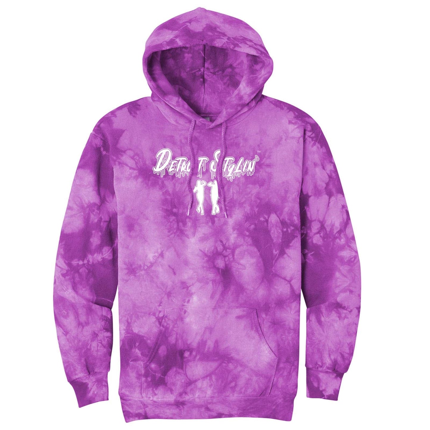Detroit Stylin Port & Company® Crystal Tie-Dye Pullover Hoodie Printed - Mato & Hash