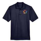 Devon & Jones CrownLux Performance Polyester/Cotton Blend Men's Plaited Polo T-Shirt Embroidery - Mato & Hash
