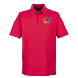 Devon & Jones CrownLux Performance Polyester/Cotton Blend Men's Plaited Polo T-Shirt Embroidery - Mato & Hash