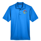 Devon & Jones CrownLux Performance Polyester/Cotton Blend Men's Plaited Polo T-Shirt Embroidery - Mato & Hash