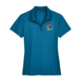 Devon & Jones CrownLux Performance Polyester/Cotton Blend Women's Plaited Polo T-Shirt Embroidery - Mato & Hash