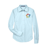 Devon & Jones Ladies' Crown Woven Collection® Solid Broadcloth Embroidery - Mato & Hash