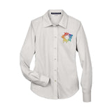 Devon & Jones Ladies' Crown Woven Collection® Solid Broadcloth Embroidery - Mato & Hash