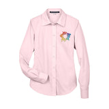 Devon & Jones Ladies' Crown Woven Collection® Solid Broadcloth Embroidery - Mato & Hash