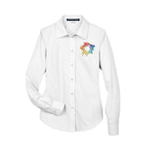 Devon & Jones Ladies' Crown Woven Collection® Solid Broadcloth Embroidery - Mato & Hash