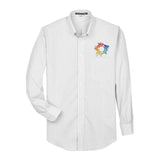 Devon & Jones Men's Crown Woven Collection® Gingham Check Embroidery - Mato & Hash