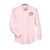 Devon & Jones Men's Crown Woven Collection® Solid Broadcloth Embroidery - Mato & Hash