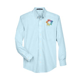 Devon & Jones Men's Crown Woven Collection® Solid Broadcloth Embroidery - Mato & Hash