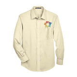 Devon & Jones Men's Crown Woven Collection® Solid Stretch Twill Embroidery - Mato & Hash