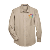 Devon & Jones Men's Crown Woven Collection® Solid Stretch Twill Embroidery - Mato & Hash