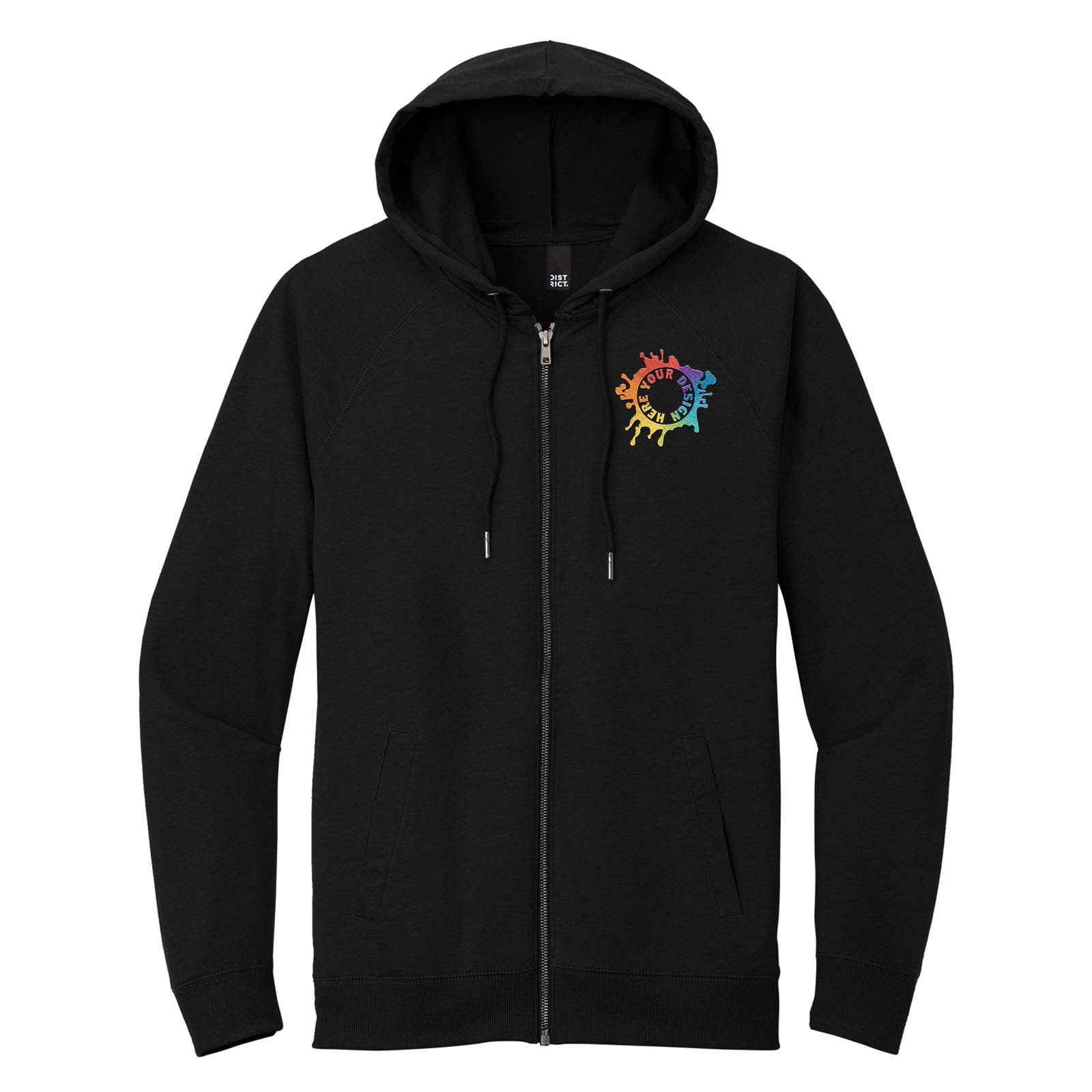 District® Featherweight French Terry™ Full-Zip Hoodie Embroidered - Mato & Hash