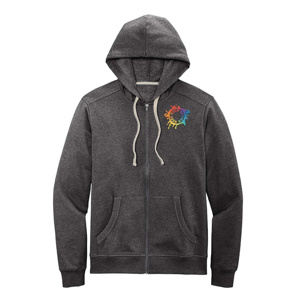 [BEENTRILL]★Serpa Woven Patch Fleece Over Fit Hoodie Zip-Up district-re-fleece-full-zip-