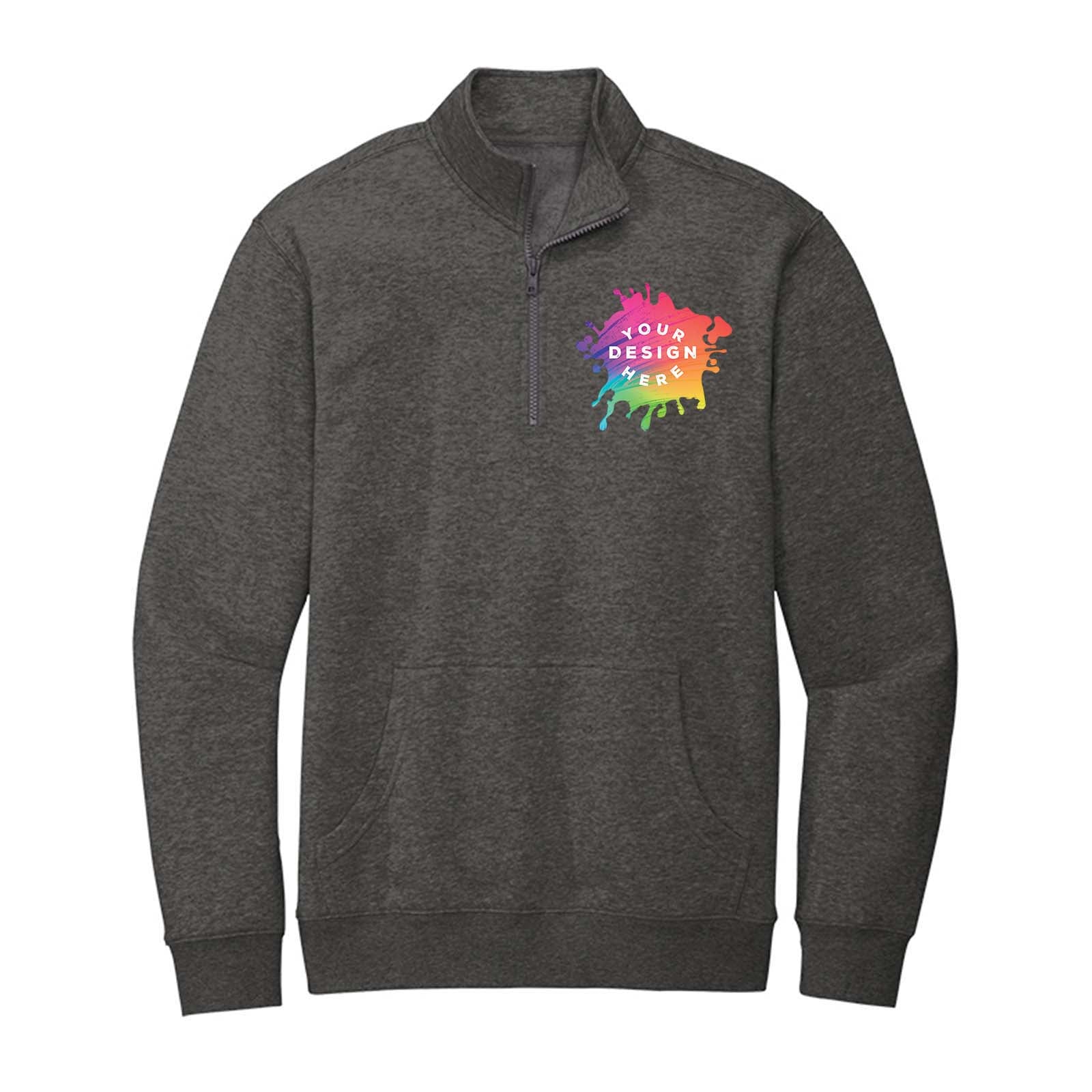 District V.I.T. Men's Cotton/Polyester Fleece 1/4-Zip Sweatshirt - Mato & Hash
