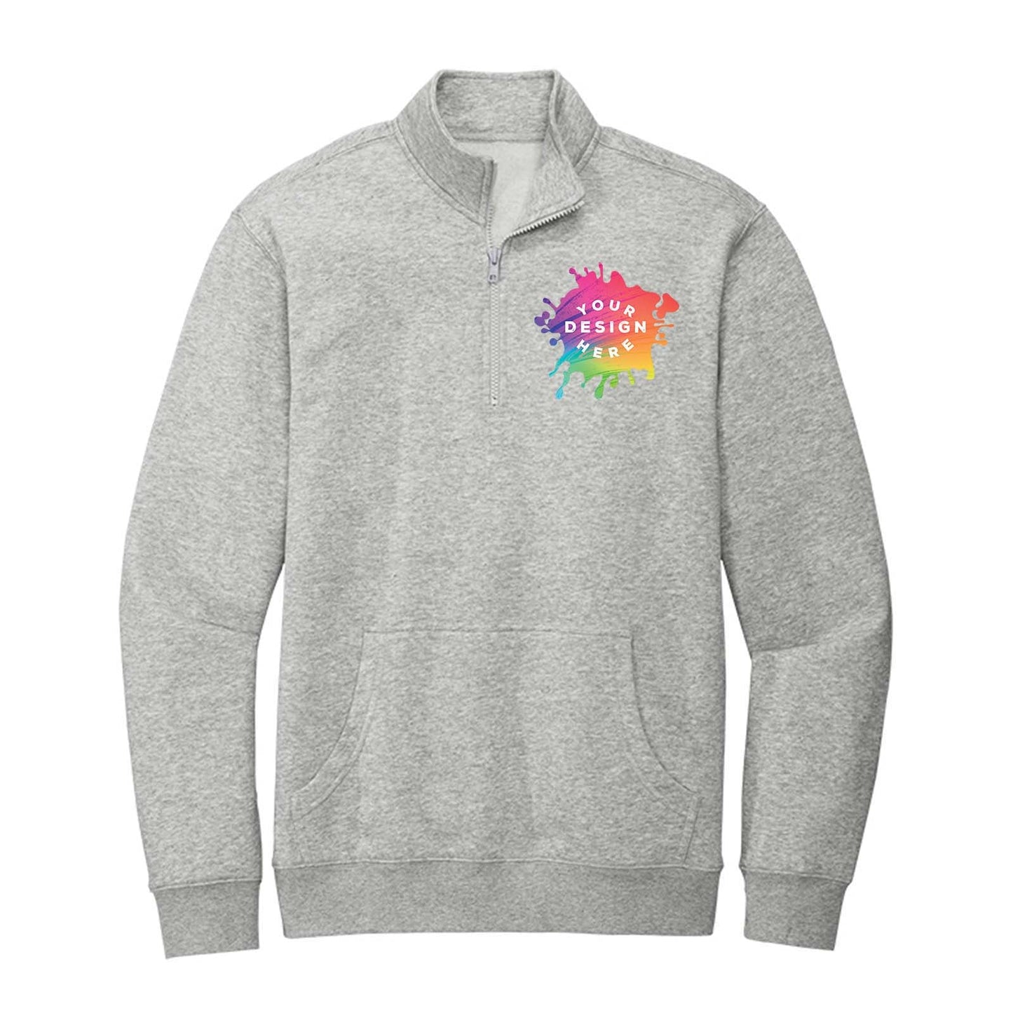 District V.I.T. Men's Cotton/Polyester Fleece 1/4-Zip Sweatshirt - Mato & Hash