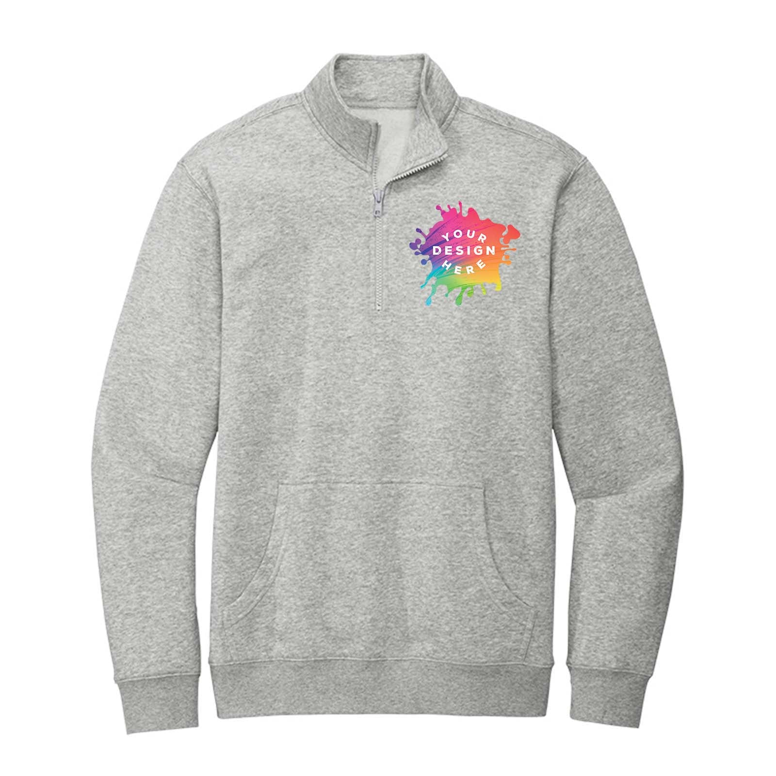District V.I.T. Men's Cotton/Polyester Fleece 1/4-Zip Sweatshirt - Mato & Hash