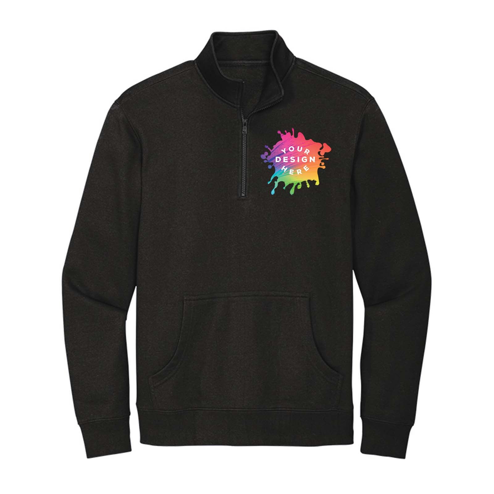 District V.I.T. Men's Cotton/Polyester Fleece 1/4-Zip Sweatshirt - Mato & Hash