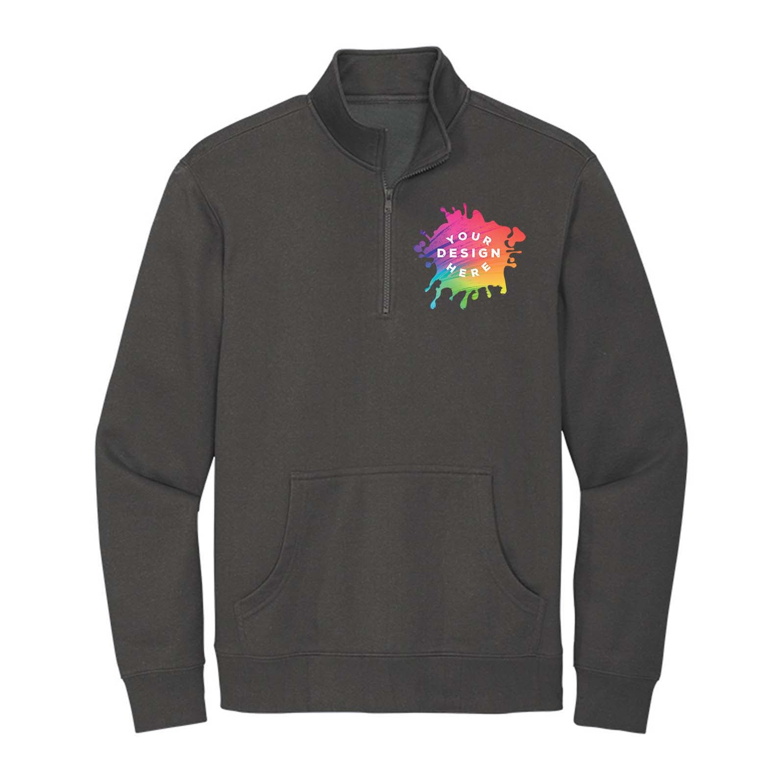 District V.I.T. Men's Cotton/Polyester Fleece 1/4-Zip Sweatshirt - Mato & Hash