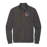 District V.I.T. Men's Cotton/Polyester Fleece 1/4-Zip Sweatshirt Embroidery - Mato & Hash
