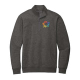 District V.I.T. Men's Cotton/Polyester Fleece 1/4-Zip Sweatshirt Embroidery - Mato & Hash
