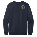 District V.I.T. Men's Cotton/Polyester Fleece Crew Neck Sweatshirt Embroidery - Mato & Hash