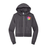 District V.I.T. Women's Cotton/Polyester Fleece Full-Zip Hooded Sweatshirt - Mato & Hash