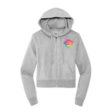 District V.I.T. Women's Cotton/Polyester Fleece Full-Zip Hooded Sweatshirt - Mato & Hash