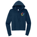 District V.I.T. Women's Cotton/Polyester Fleece Hooded Sweatshirt Embroidery - Mato & Hash