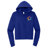 District V.I.T. Women's Cotton/Polyester Fleece Hooded Sweatshirt Embroidery - Mato & Hash