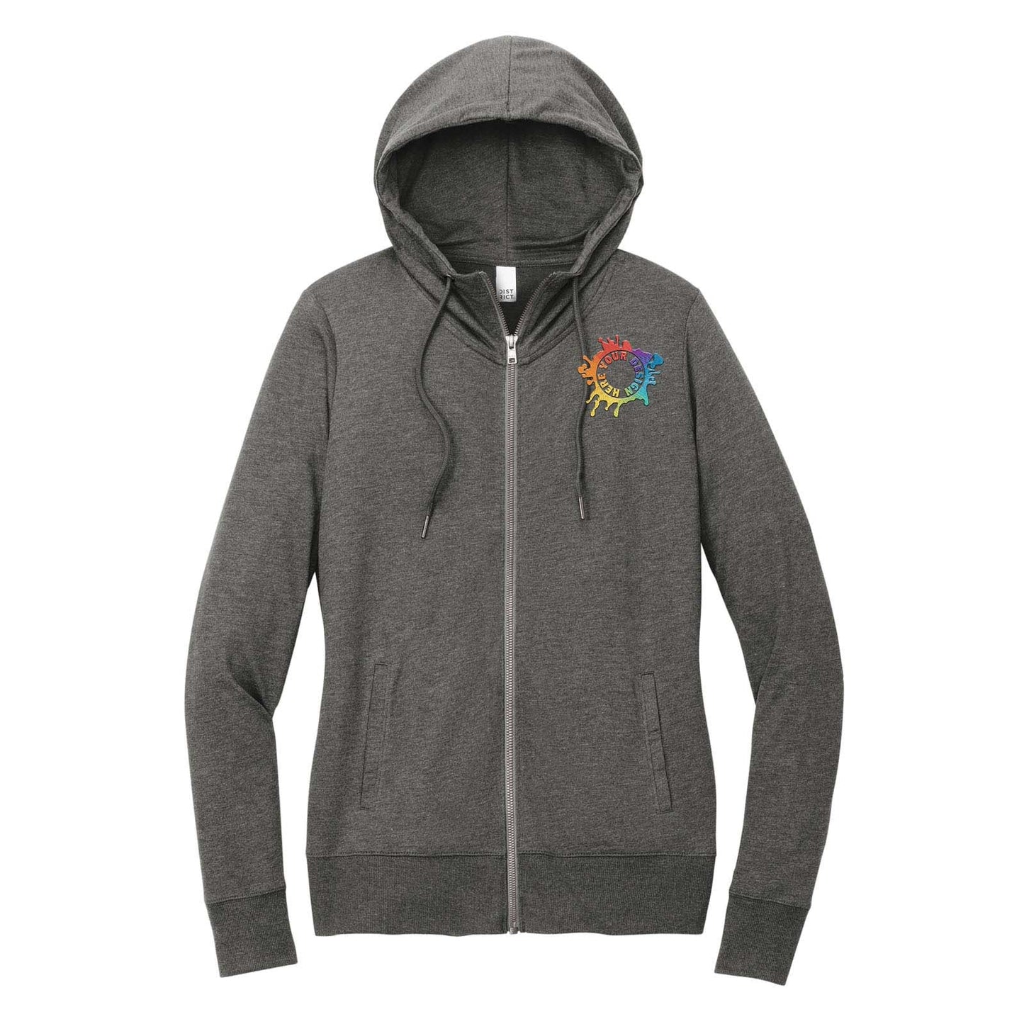 District® Women’s Featherweight French Terry™ Full-Zip Hoodie Embroidered - Mato & Hash
