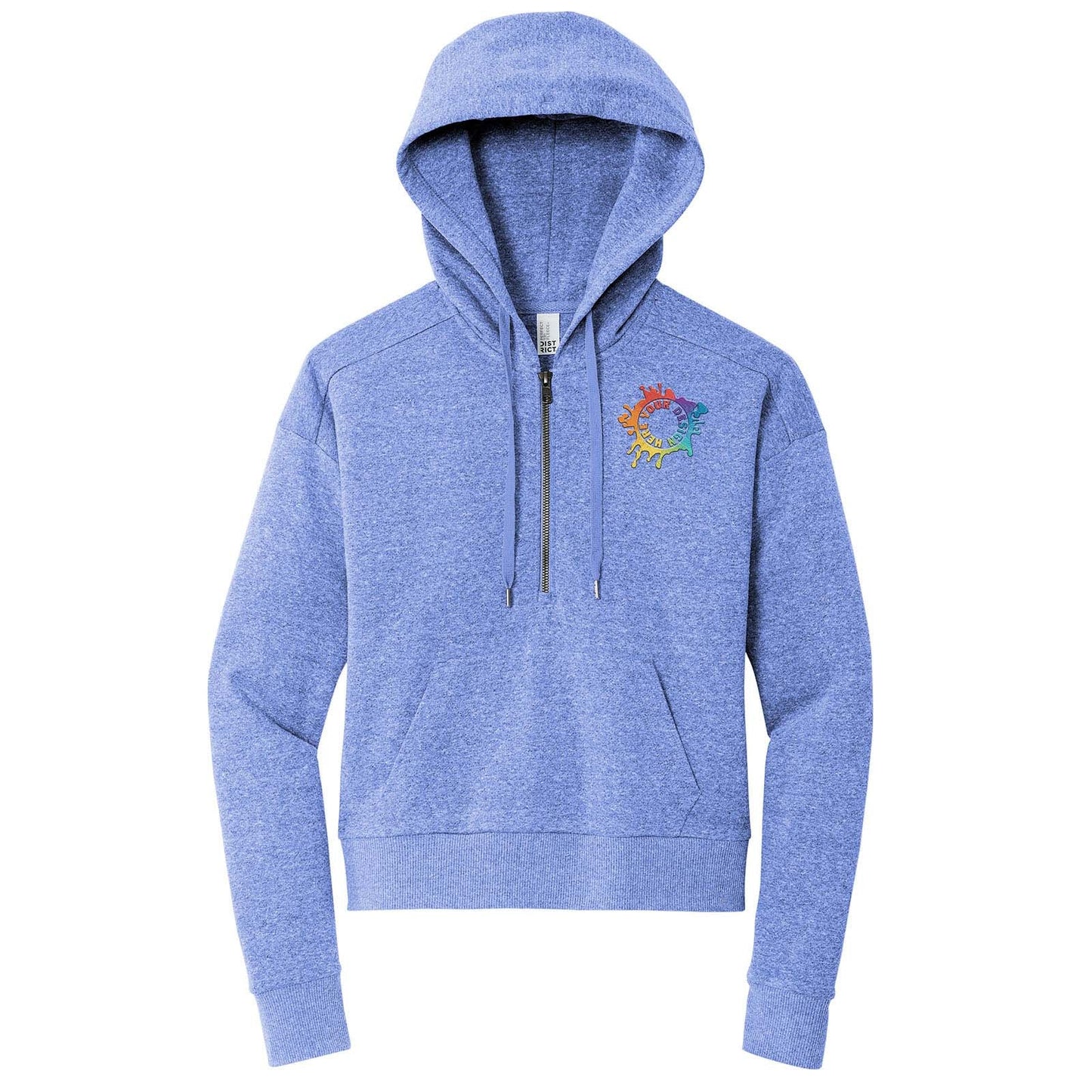 District® Women’s Perfect Tri® Fleece 1/2-Zip Pullover Embroidered - Mato & Hash