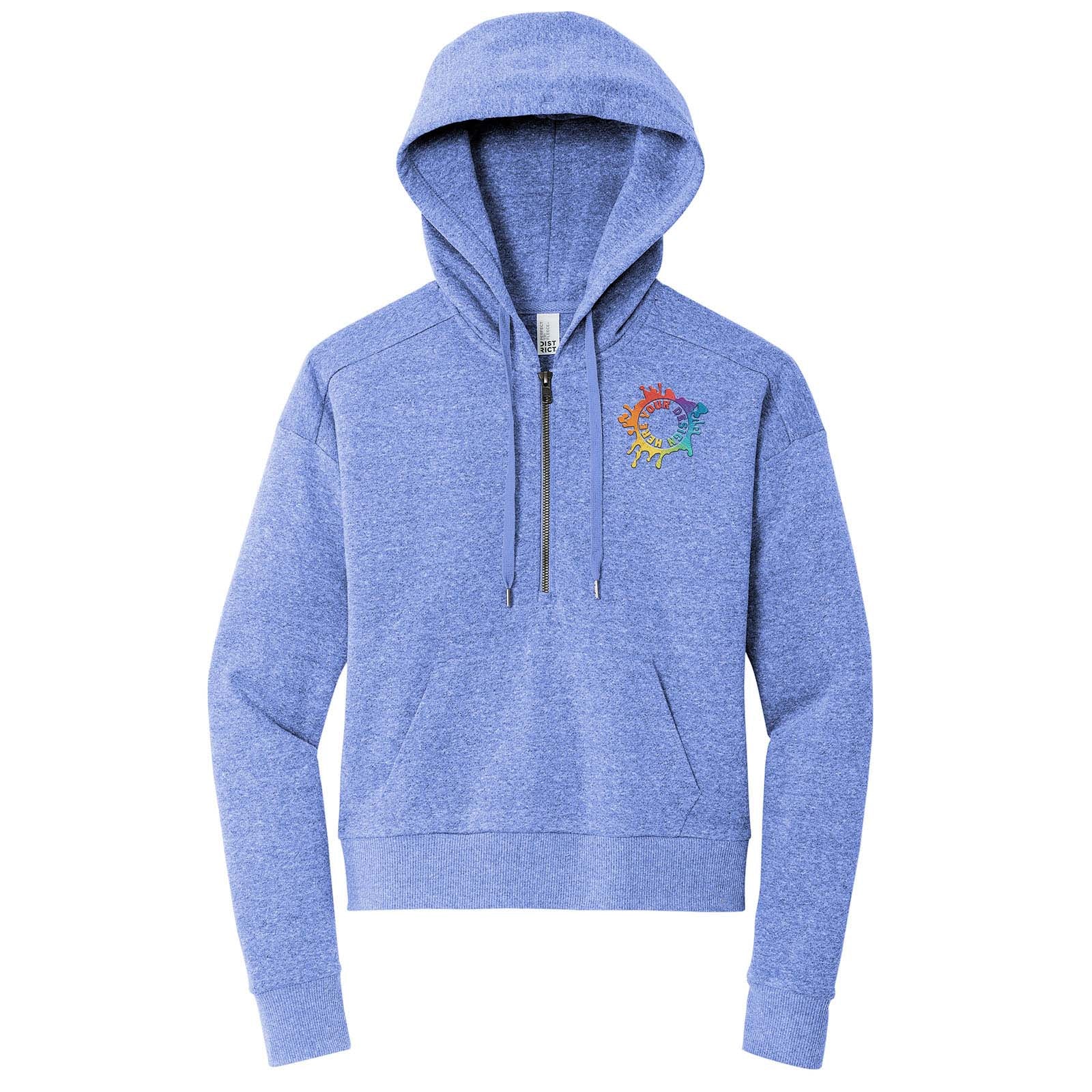 District® Women’s Perfect Tri® Fleece 1/2-Zip Pullover Embroidered - Mato & Hash
