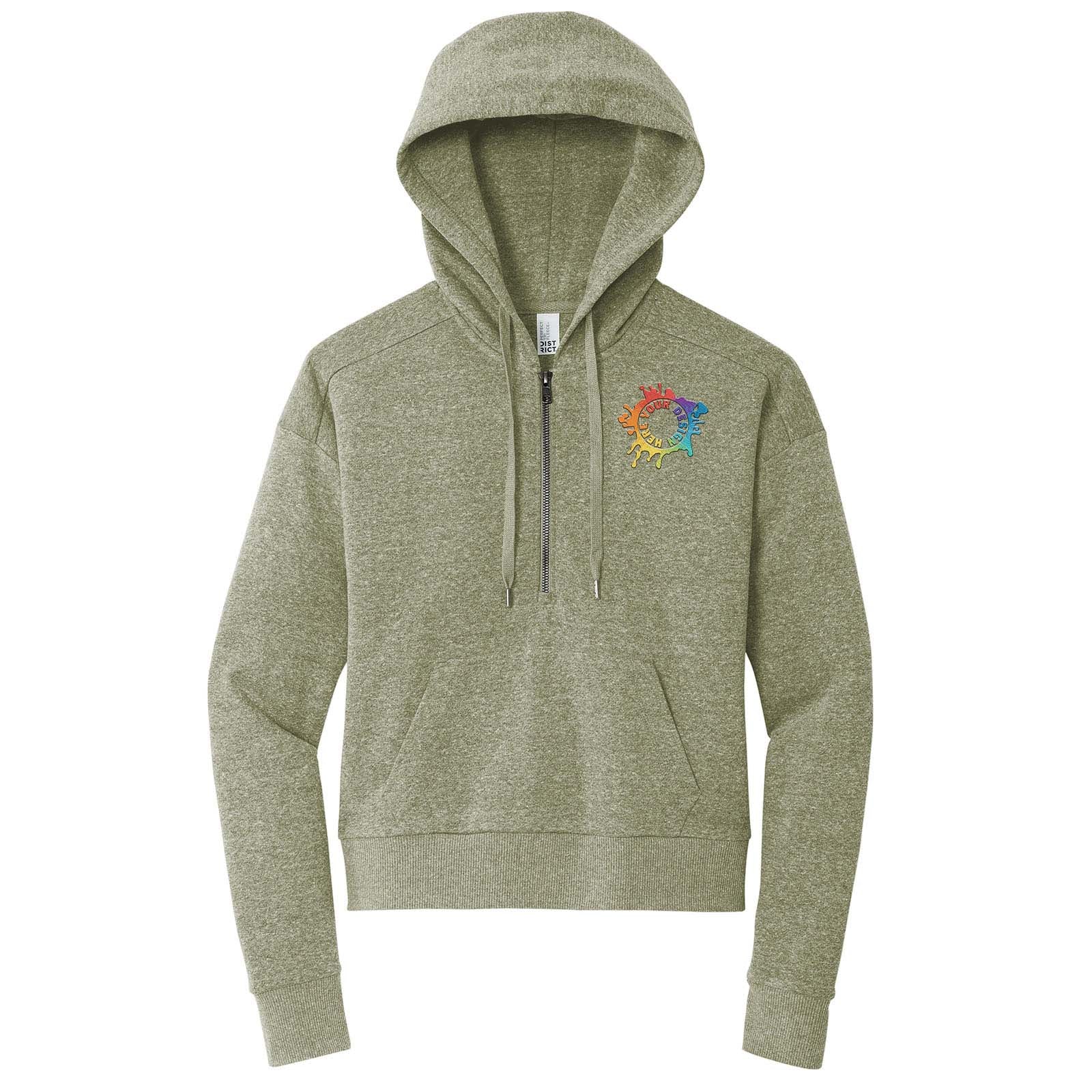 District® Women’s Perfect Tri® Fleece 1/2-Zip Pullover Embroidered - Mato & Hash