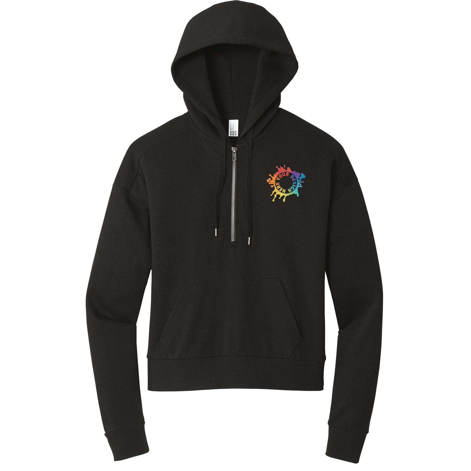 District® Women’s Perfect Tri® Fleece 1/2-Zip Pullover Embroidered - Mato & Hash