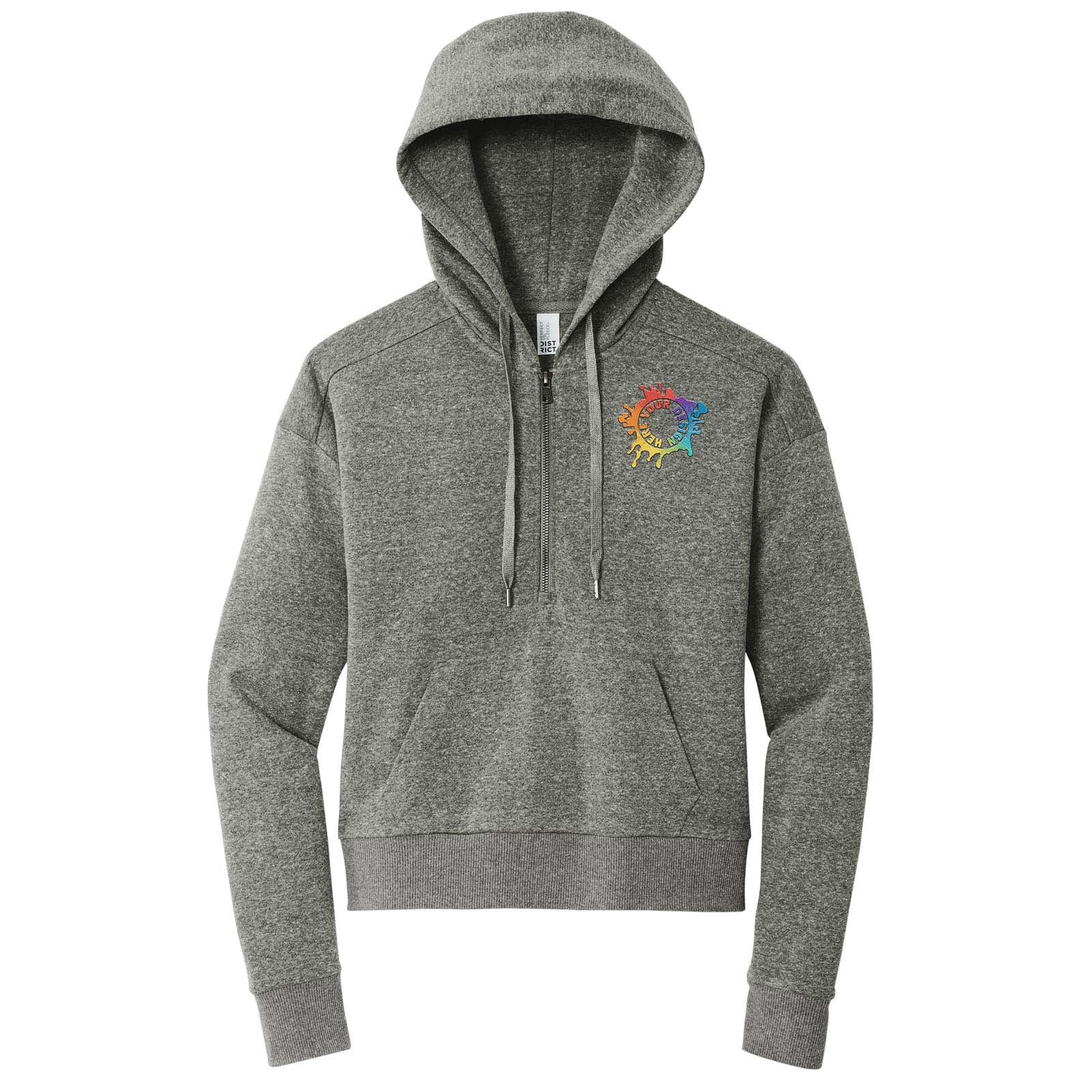 District® Women’s Perfect Tri® Fleece 1/2-Zip Pullover Embroidered - Mato & Hash