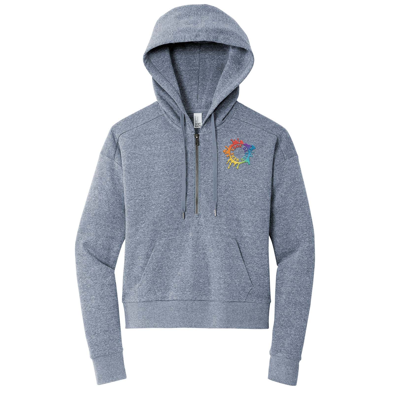 District® Women’s Perfect Tri® Fleece 1/2-Zip Pullover Embroidered - Mato & Hash
