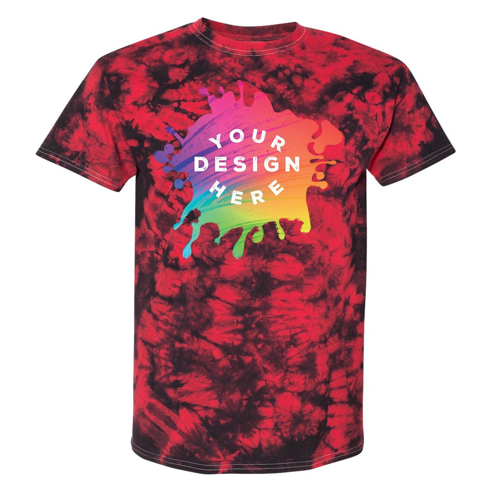 Dyenomite 100% Cotton Unisex Crystal Tie-Dye T-Shirt - Mato & Hash