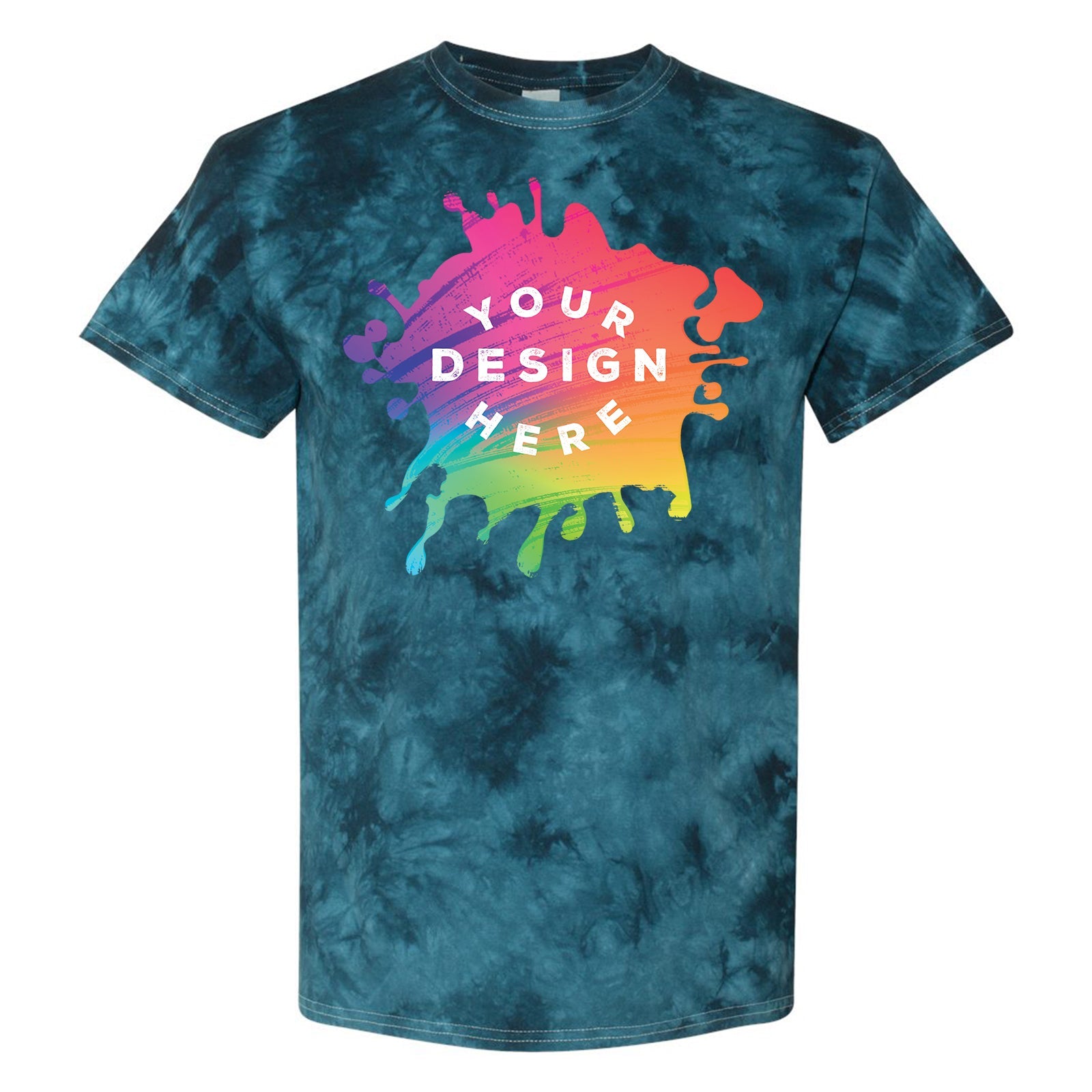 Dyenomite 100% Cotton Unisex Crystal Tie-Dye T-Shirt - Mato & Hash