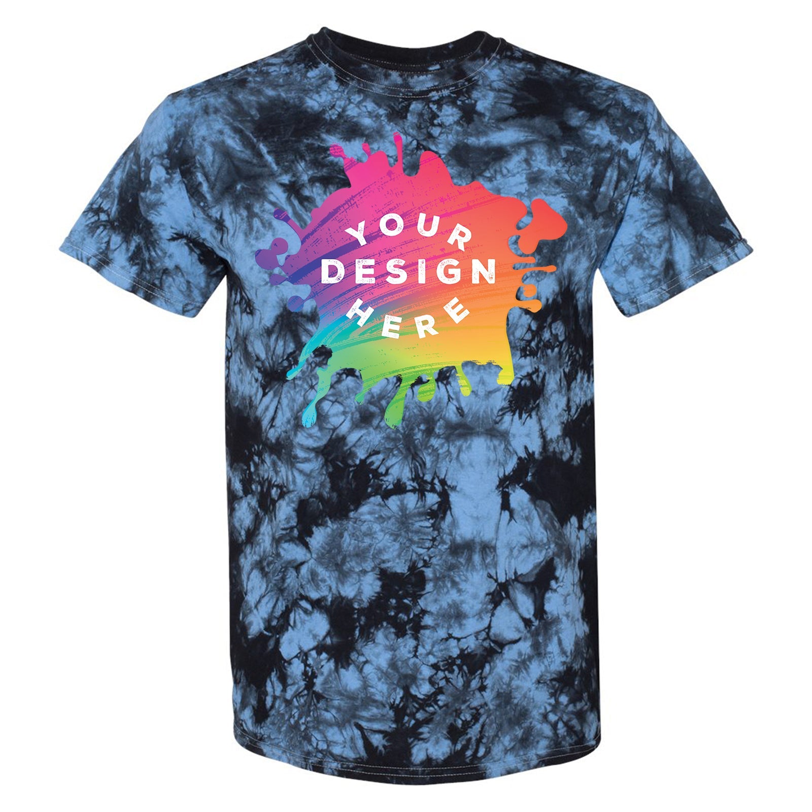 Dyenomite 100% Cotton Unisex Crystal Tie-Dye T-Shirt - Mato & Hash