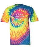 Dyenomite 100% Cotton Unisex Multicolor Spiral Tie-Dye T-Shirt - Mato & Hash