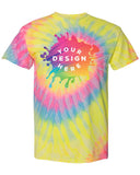 Dyenomite 100% Cotton Unisex Multicolor Spiral Tie-Dye T-Shirt - Mato & Hash