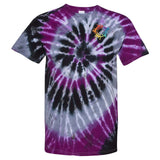 Dyenomite 100% Cotton Unisex Multicolor Spiral Tie-Dye T-Shirt Embroidery - Mato & Hash