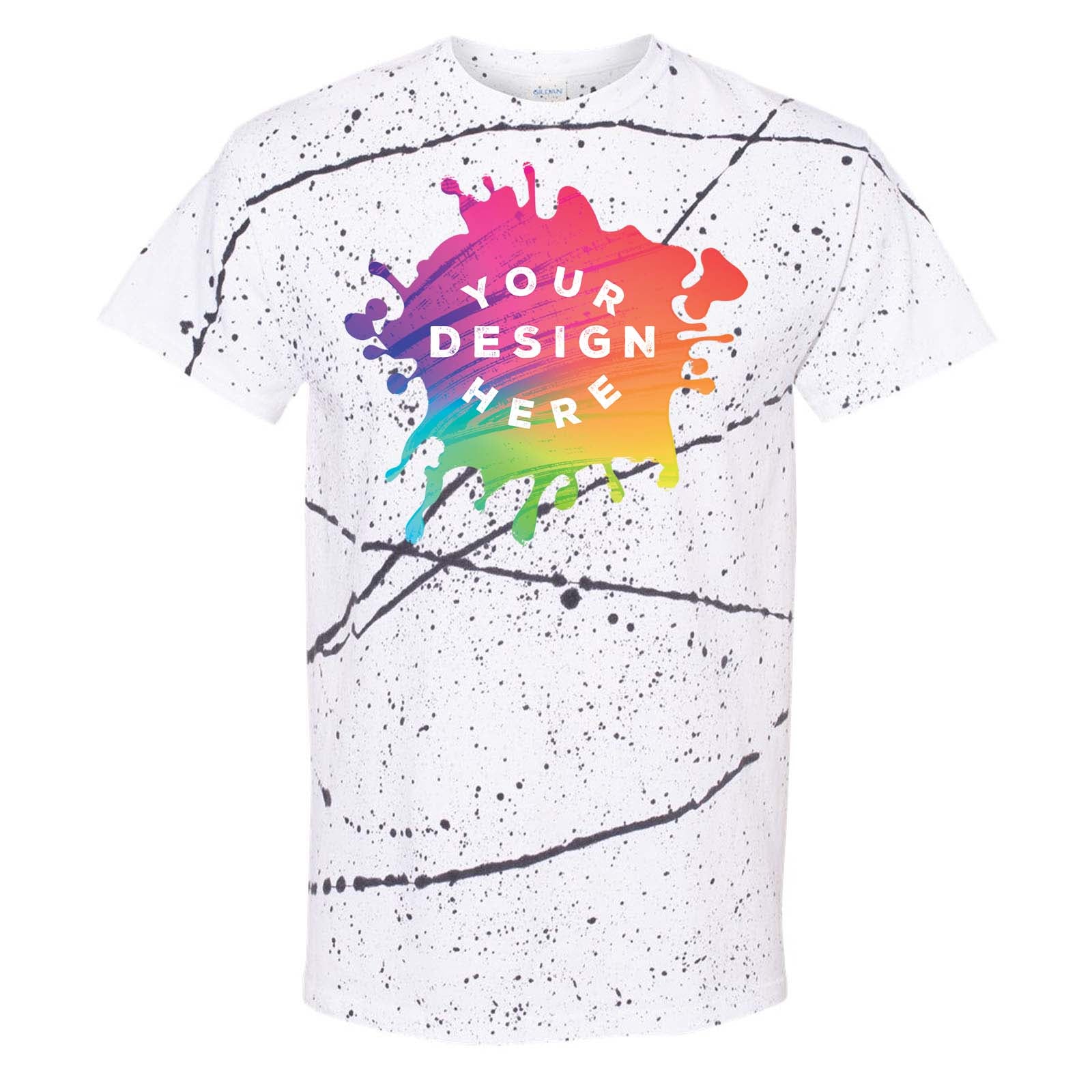 Dyenomite 100% Cotton Unisex Splatter T-Shirt - Mato & Hash