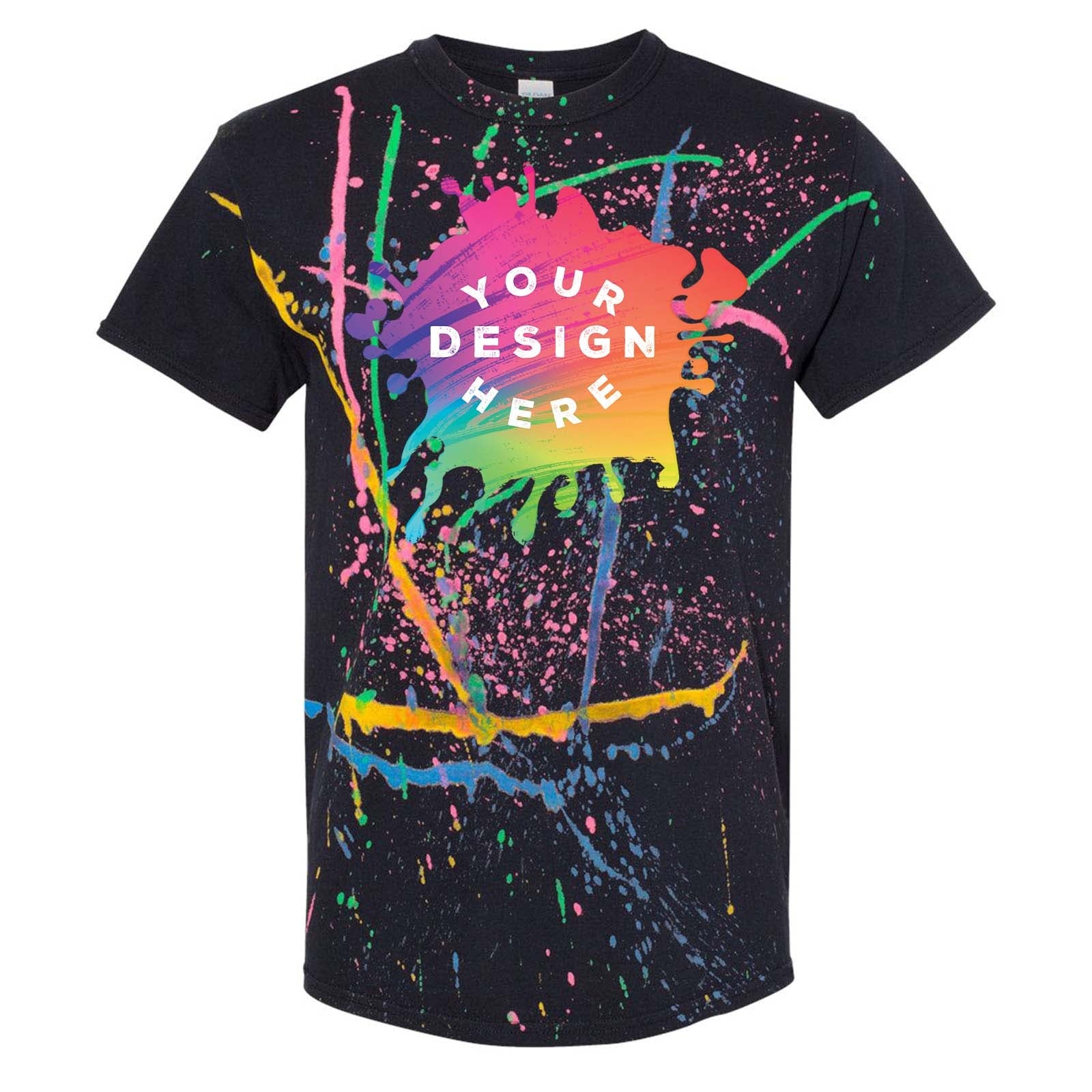 Dyenomite 100% Cotton Unisex Splatter T-Shirt - Mato & Hash