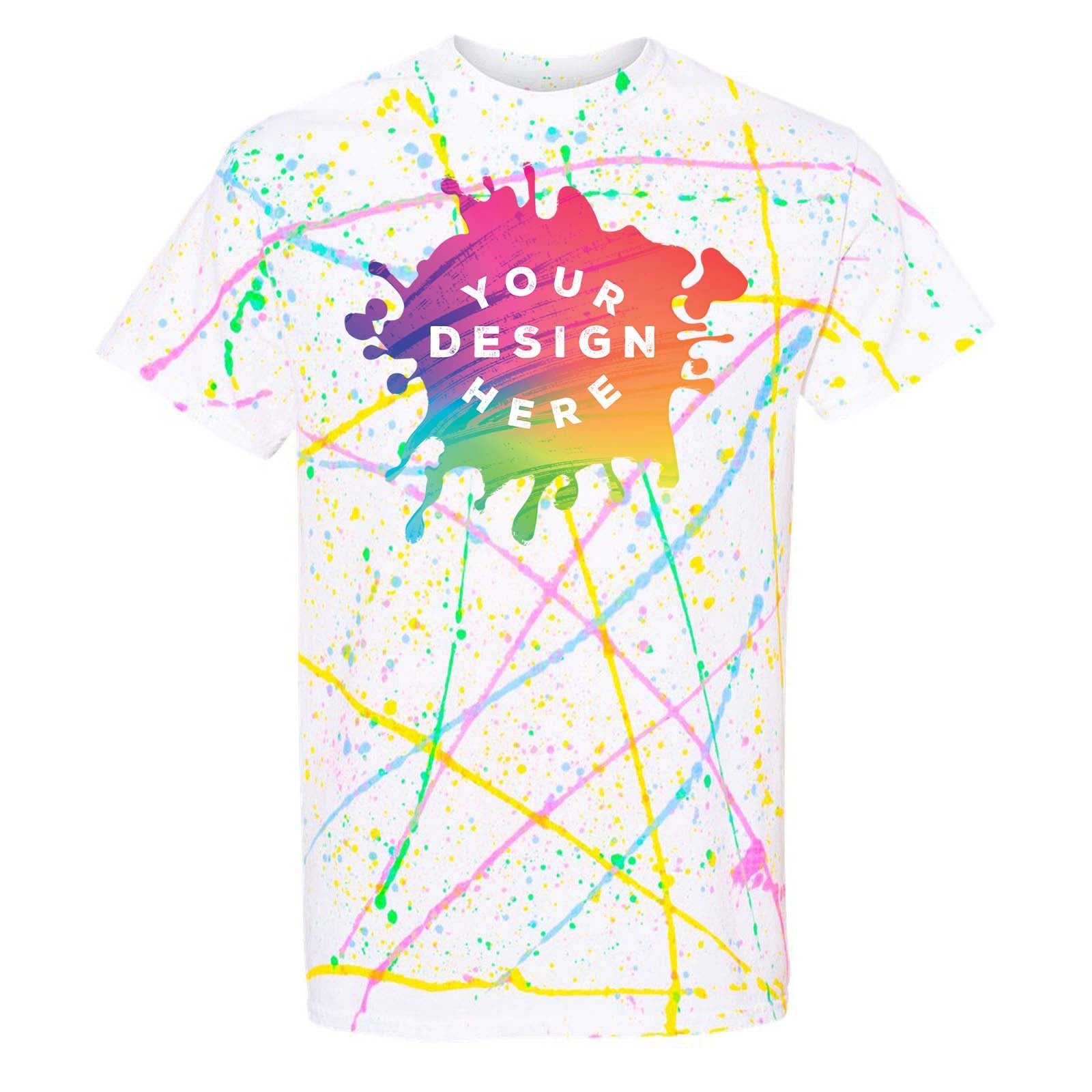 Dyenomite 100% Cotton Unisex Splatter T-Shirt - Mato & Hash