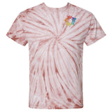 Dyenomite Cyclone Pinwheel 100% Cotton Unisex Tie-Dye T-Shirt Embroidery - Mato & Hash