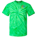 Dyenomite Cyclone Pinwheel 100% Cotton Unisex Tie-Dye T-Shirt Embroidery - Mato & Hash