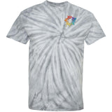 Dyenomite Cyclone Pinwheel 100% Cotton Unisex Tie-Dye T-Shirt Embroidery - Mato & Hash