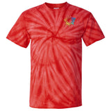 Dyenomite Cyclone Pinwheel 100% Cotton Unisex Tie-Dye T-Shirt Embroidery - Mato & Hash